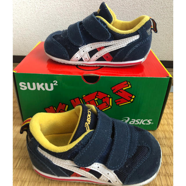 asics(アシックス)のアシックス　キッズ　14 cm  中古　使用感あり キッズ/ベビー/マタニティのベビー靴/シューズ(~14cm)(スニーカー)の商品写真