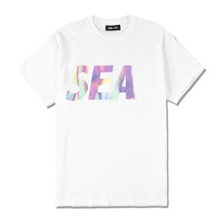 【Ｍ】SEA (IRIDESCENT) T-SHIRT﻿ / WHITE(Tシャツ/カットソー(半袖/袖なし))