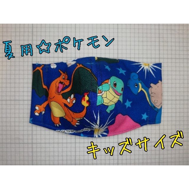 ❶夏用☆ポケモン☆接触冷感☆キッズ ハンドメイドのハンドメイド その他(その他)の商品写真