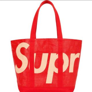 シュプリーム(Supreme)の新品 2020ss Supreme Supreme Raffia Tote 赤(トートバッグ)