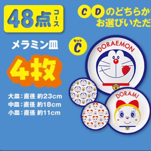 ドラえもんGO!GO!皿 ４枚セット - 食器