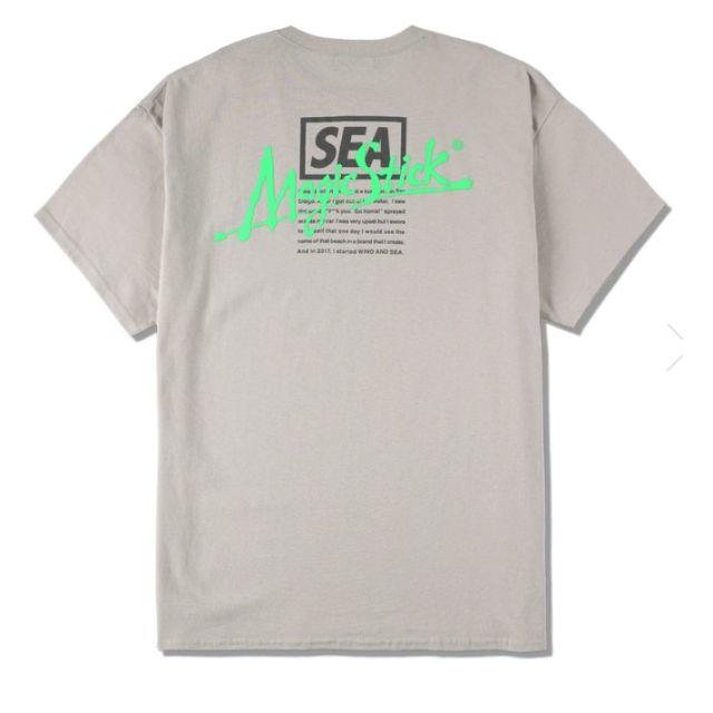 SEA(シー)のWIND AND SEA MAGIC STICK Tシャツ グレー コラボ XL メンズのトップス(Tシャツ/カットソー(半袖/袖なし))の商品写真