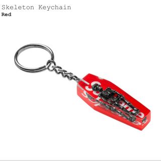 シュプリーム(Supreme)のSupreme Skeleton Keychain スケルトン キーホルダー 赤(キーホルダー)