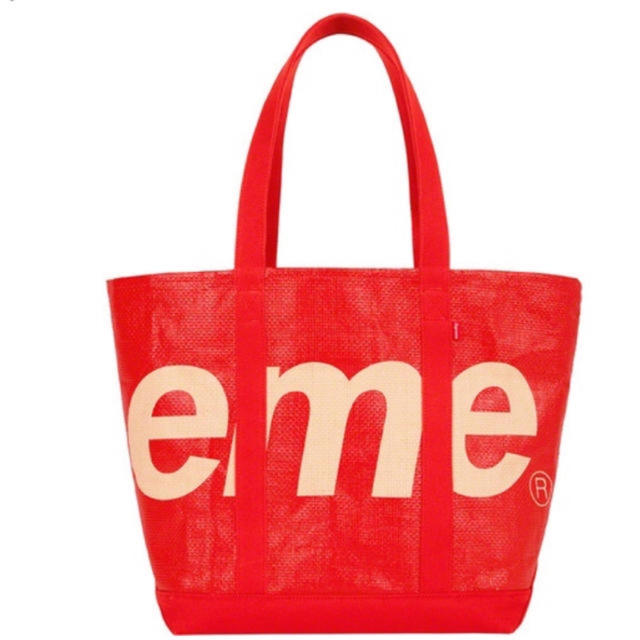 Supreme Raffia Tote Red 赤