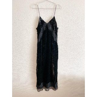 ザラ(ZARA)のZARA　ザラ　ベロアキャミソールワンピース(ロングワンピース/マキシワンピース)