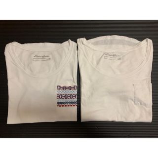 エディーバウアー(Eddie Bauer)のエディーバウアー　白Tシャツ2枚セット(Tシャツ(半袖/袖なし))