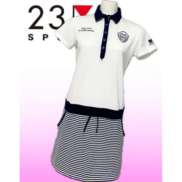 天然石ターコイズ 23区Sports ゴルフ ポロシャツ レディース 通販