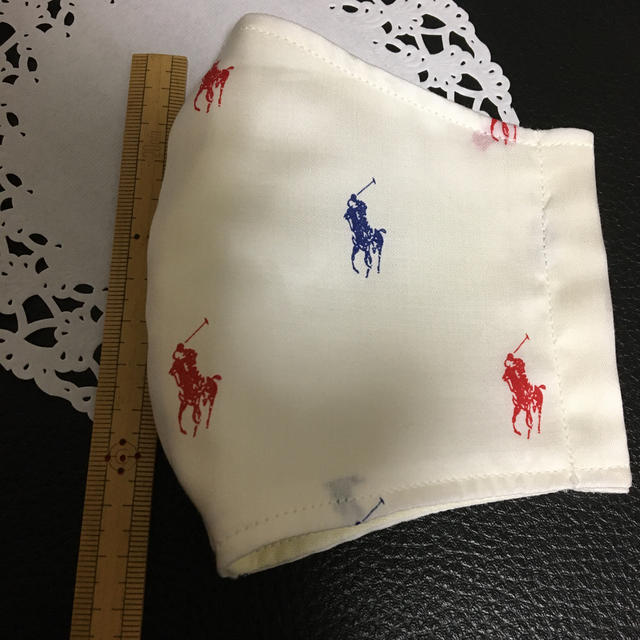 Ralph Lauren(ラルフローレン)のこう様専用　手作りインナーマスク　大人用　ラルフローレン ・ホワイト ハンドメイドのハンドメイド その他(その他)の商品写真