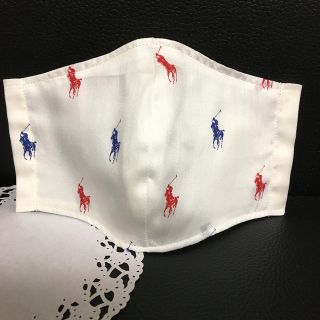 ラルフローレン(Ralph Lauren)のこう様専用　手作りインナーマスク　大人用　ラルフローレン ・ホワイト(その他)