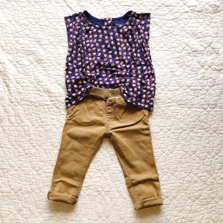 ベビーギャップ(babyGAP)の●piu,de piu…チノパン/baby Gap…花柄カットソーset●(シャツ/カットソー)