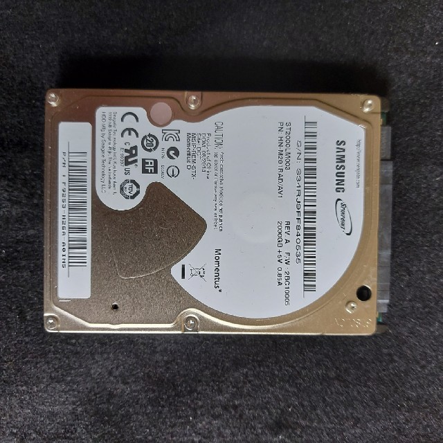 Samsung 2.5インチ HDD 2000GB