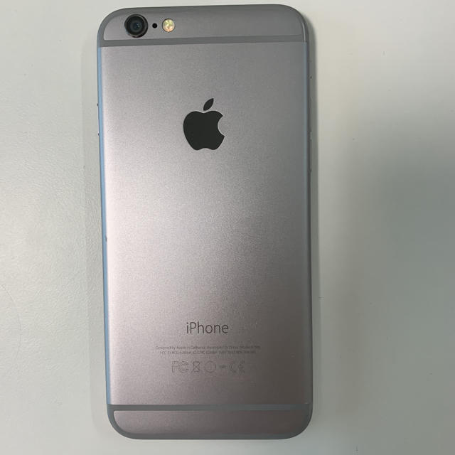 iPhone6 au スペースグレイ 64GB バッテリー95% - スマートフォン本体