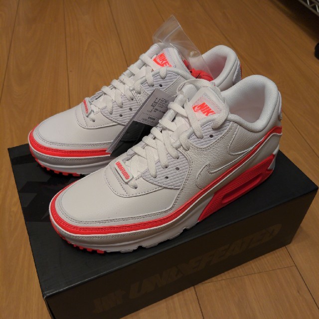 air max 90 X undefeatedWHITE/RED27cm