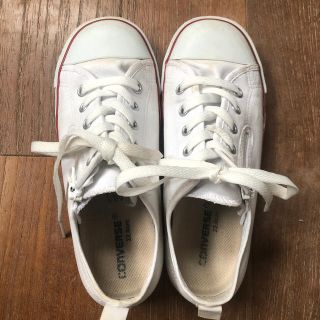 コンバース(CONVERSE)のコンバーススニーカー　キッズ22cm 白(スニーカー)