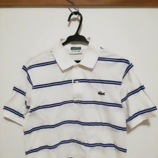 ラコステ(LACOSTE)のLACOSTE★美品★ボーダー柄ポロシャツ(ポロシャツ)