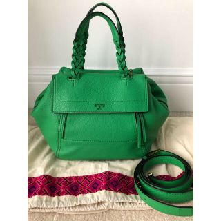 トリーバーチ(Tory Burch)のぬこ様専用　トリーバーチ グリーン  バッグ(ハンドバッグ)