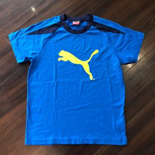 プーマ(PUMA)の美品　プーマ　Tシャツ　140cm 青　ブルー(Tシャツ/カットソー)