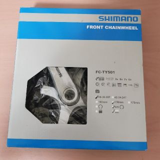 シマノ(SHIMANO)のシマノ　フロントクランク　FC-TY501　48-38-28T(パーツ)