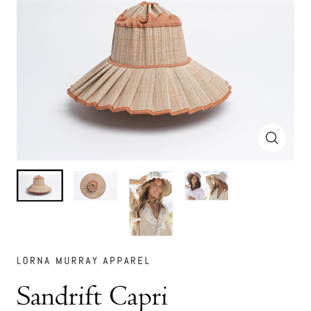 Lorna Murray Capri Hat Sandrift 未使用