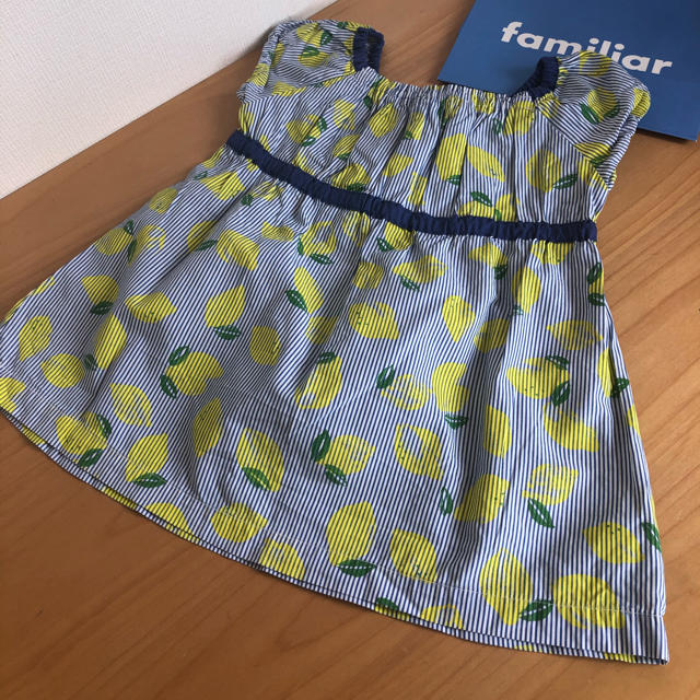 familiar(ファミリア)のファミリア⭐︎チュニック　レモン　100 キッズ/ベビー/マタニティのキッズ服女の子用(90cm~)(Tシャツ/カットソー)の商品写真