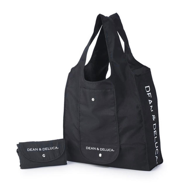 DEAN & DELUCA(ディーンアンドデルーカ)のDEAN & DELUCA ショッピングバッグ　ブラック2個セット レディースのバッグ(エコバッグ)の商品写真