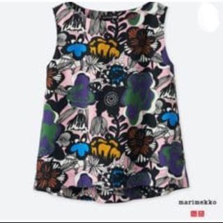 マリメッコ(marimekko)の★新品★marimekko×ユニクロ　ノースリーブ シャツ(シャツ/ブラウス(半袖/袖なし))