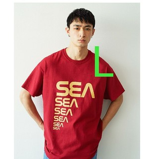 WIND AND SEA (CSM) Tシャツ 赤L(Tシャツ/カットソー(半袖/袖なし))
