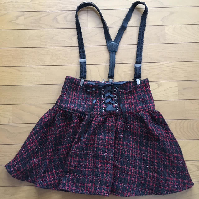 ROSE FANFAN(ローズファンファン)のROSEFANFAN☆サス付きスカート レディースのスカート(ミニスカート)の商品写真