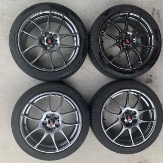 トヨタ(トヨタ)の【傷あり】BBS トヨタ 200台限定車 ヴィッツ GRMN 86 プリウス(タイヤ・ホイールセット)