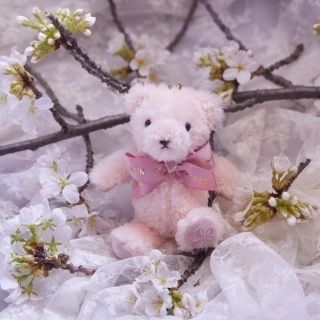 メゾンドフルール(Maison de FLEUR)のMaison de FLEUR SAKURA フルールベアチャーム ピンク(チャーム)