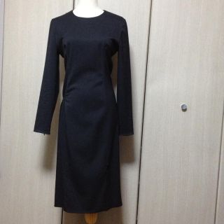 グッチ(GUCCI)のGUCCI 黒ワンピース40(ひざ丈ワンピース)