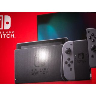 ニンテンドースイッチ(Nintendo Switch)の新品未使用.Nintendo Switch 　グレー(家庭用ゲーム機本体)