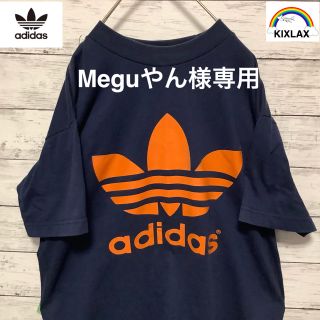 アディダス(adidas)の[一点物][adidas]ユニセックス　両面ビッグプリント　トレフォイルロゴ(Tシャツ/カットソー(半袖/袖なし))