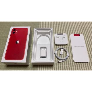 アップル(Apple)のiPhone11 128G レッドの空箱　　付属品付(その他)