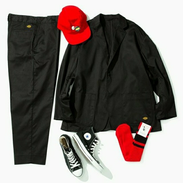 TRIPSTER DICKIES BEAMS セットアップ BLACK 黒 M