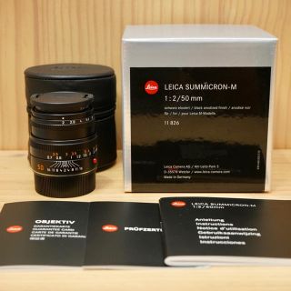 ライカ(LEICA)の【極美品】Leica SUMMICRON-M 2/50 6bitコード付(レンズ(単焦点))