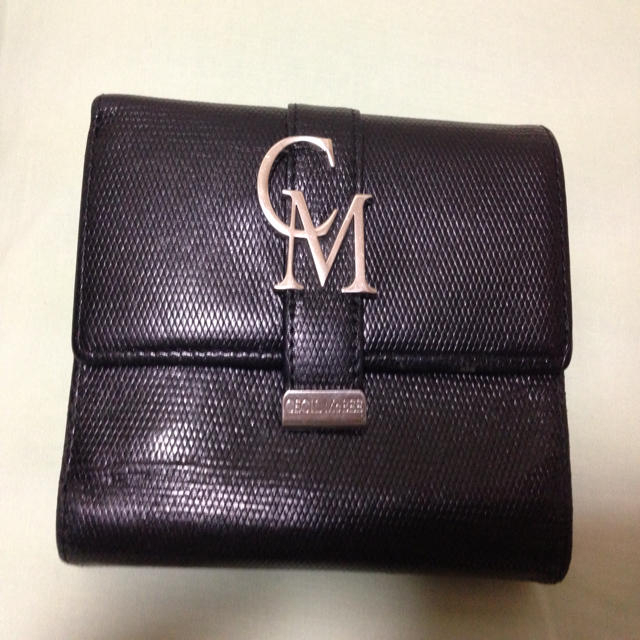 CECIL McBEE(セシルマクビー)のセシルマクビーの黒がま口二つ折財布 レディースのファッション小物(財布)の商品写真