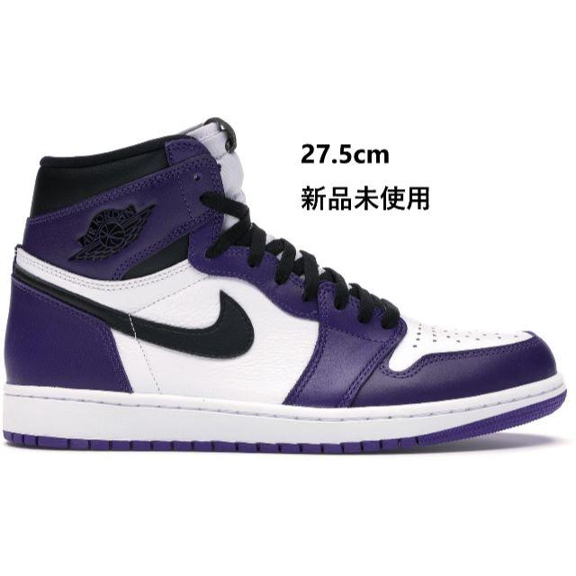 NIKE AIR JORDAN 1 RETRO HIGH OG PURPLE275cm状態