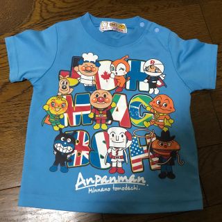 アンパンマン(アンパンマン)のアンパンマン　Tシャツ80 美品ですが、記名消しあり(Ｔシャツ)