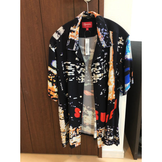 20ss supreme City Lights Rayon S/S Shirt