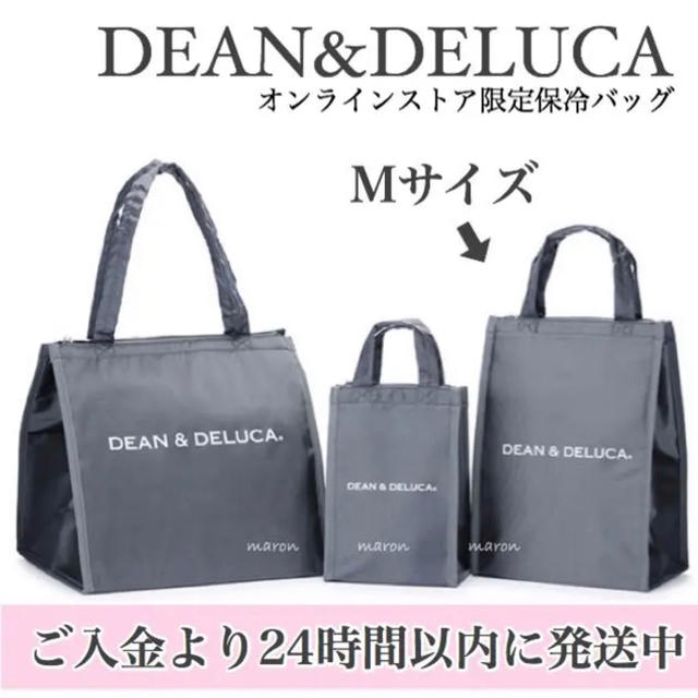 DEAN & DELUCA(ディーンアンドデルーカ)のグレー DEAN&DELUCA保冷バッグMエコバッグ トートバッグクーラーバッグ レディースのバッグ(エコバッグ)の商品写真