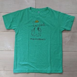 モンベル(mont bell)の【美品】mont-bellモンベル　キッズＴシャツ　グリーン　130(Tシャツ/カットソー)