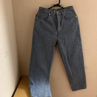 マーカ(marka)のText Straight Fit Creased Jeans 未使用(デニム/ジーンズ)