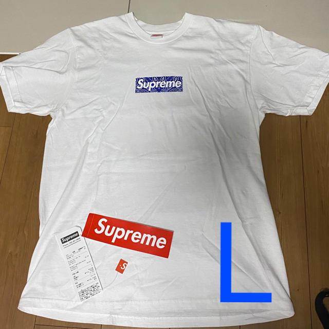 Supreme Bandana box logo tee Lメンズ