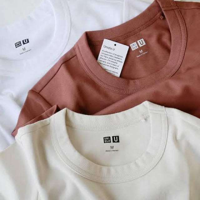 UNIQLO(ユニクロ)の❣️人気完売色❣️UNIQLO クルーネックT 2019 Brown レディースのトップス(Tシャツ(半袖/袖なし))の商品写真