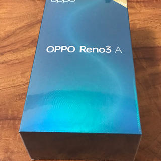 アンドロイド(ANDROID)の【新品・未開封・残債なし】OPPO Reno3 A　SIMフリー Black(スマートフォン本体)