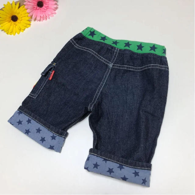 3点専用!ミキハウス 柔らか デニム ハーフ パンツ 100 バス 春 夏-me ...