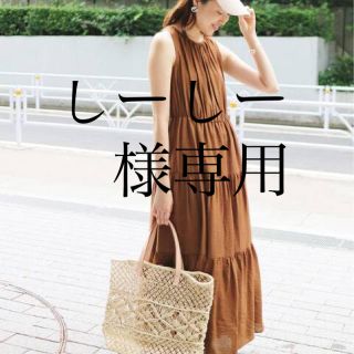 スローブイエナ(SLOBE IENA)のしーしー様専用　　SLOBE IENA ティアードノースリーブワンピース(ロングワンピース/マキシワンピース)