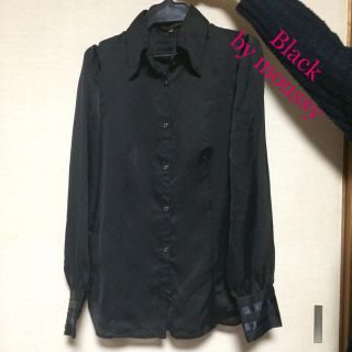 ブラックバイマウジー(BLACK by moussy)のほぼ未使用☆透け感アリ大人シャツ(シャツ)