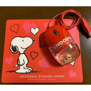 スヌーピー(SNOOPY)のスヌーピー　マウス&マウスパッド(PC周辺機器)